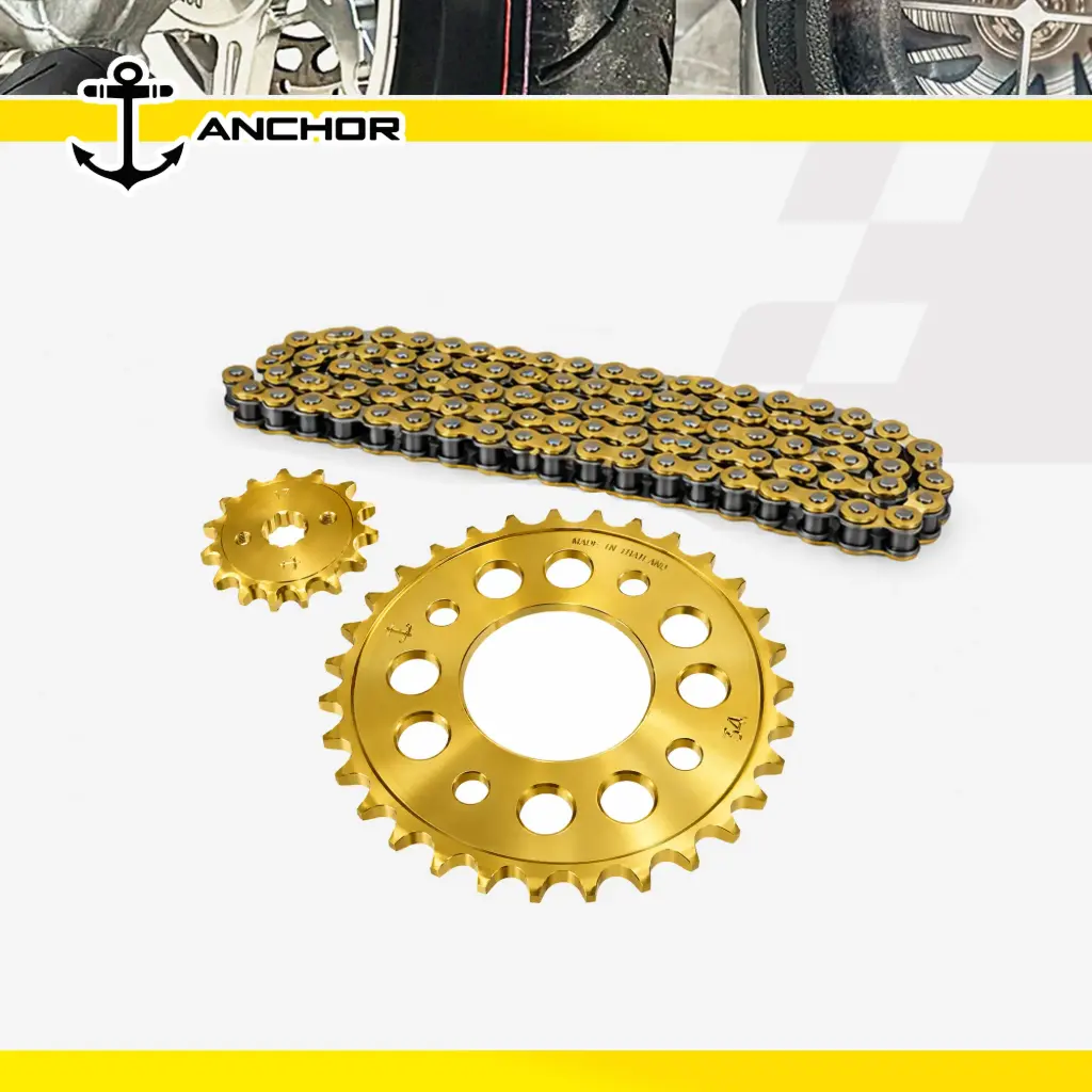Chain & Sprocket Set ANCHOR Gold