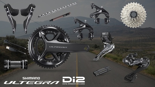 Group Set Road SHIMANO Ultegra Di2 R8100/R8150 2x12-Spd Rim Brake