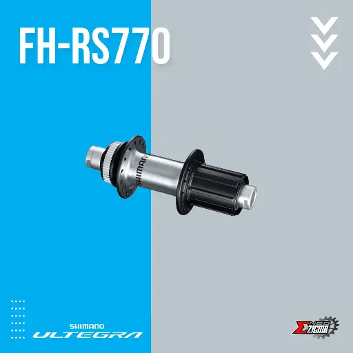 [HUSH044RE] Hub Road SHIMANO GRX FH-RS770 32H 12x142mm 10/11-Spd Disc Center Lock Rear EFHRS770B