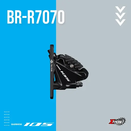 [DBSH001FI] Disc Brake Road SHIMANO 105 BR-R7070 Hydraulic For 160mm Rotor w/ Fin Front Ind. Pack IBRR7070F4RFL