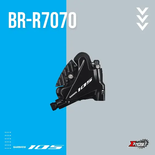 [DBSH001RI] Disc Brake Road SHIMANO 105 BR-R7070 Hydraulic For 140mm Rotor w/ Fin Rear Ind. Pack IBRR7070RDRFL