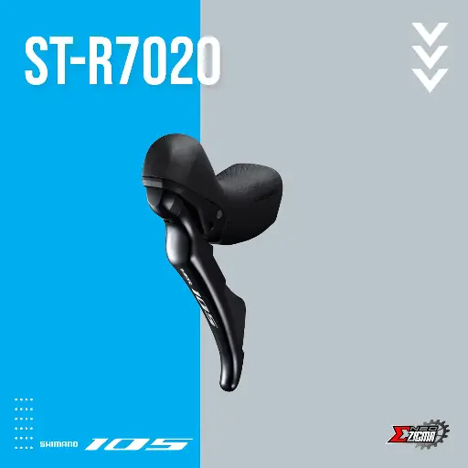 [STSH095FI] Shifter Lever Road SHIMANO 105 ST-R7020 2-Spd ISTR7020LIL Hydraulic Front Ind. Pack