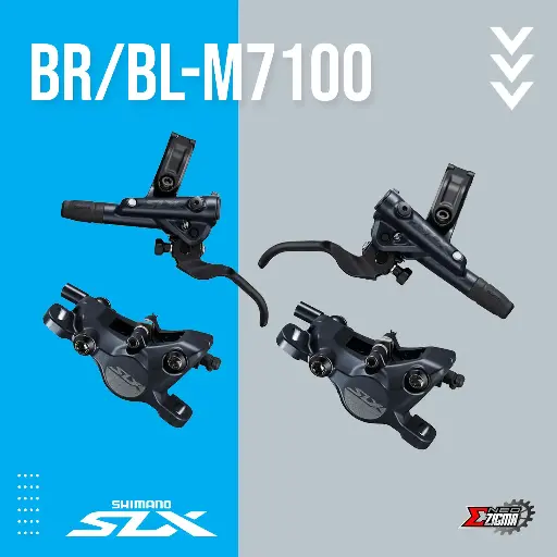 [DBSH043F/R] Disc Brake Assembly MTB SHIMANO SLX BR/BL-M7100 J-kit Hydraulic F/R