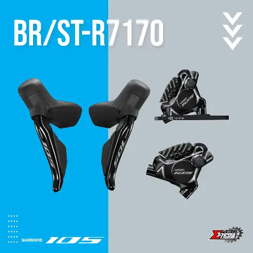 [DBSH066F/R] Disc Brake Assembly Road SHIMANO 105 Di2 BR/ST-R7170 12-Spd J-Kit