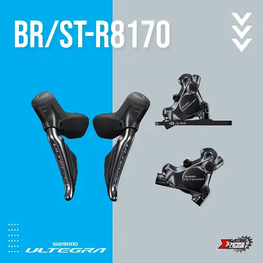 [DBSH082F/R] Disc Brake Assembly Road SHIMANO Ultegra Di2 BR/ST-R8170 12-Spd J-Kit Hydraulic F/R