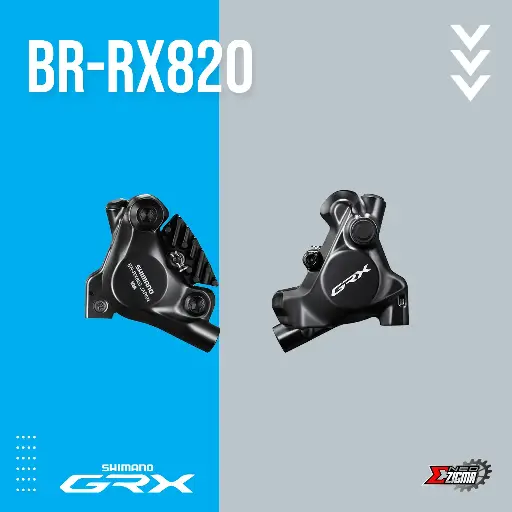 [DBSH093F/R] Disc Brake Gravel SHIMANO GRX BR-RX820 w/ Fin F/R