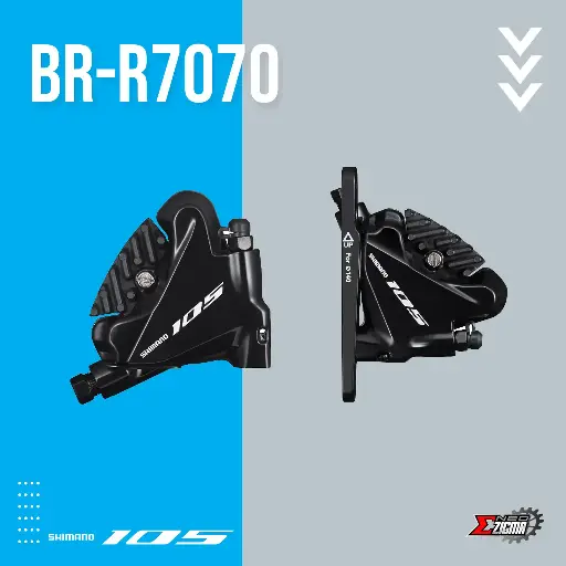 [DBSH001F/R] Disc Brake Road SHIMANO 105 BR-R7070 Hydraulic w/ Fin F/R