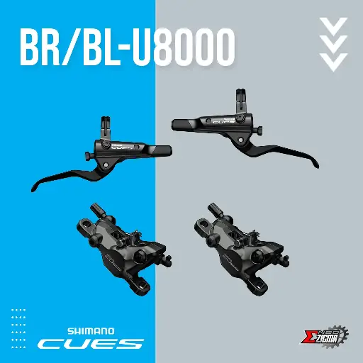 [DBSH087F/R] Disc Brake Assembly MTB SHIMANO CUES BR/BL-U8000 J-Kit F/R