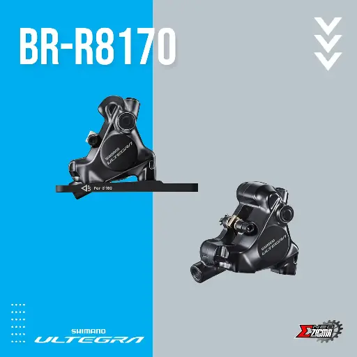 [DBSH096F/R] Disc Brake Road SHIMANO Ultegra BR-R8170 Hydraulic Resin Pad w/ Fin F/R