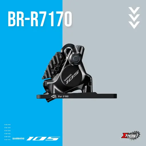 [DBSH003FI] Disc Brake Road SHIMANO 105 BR-R7170 Hydraulic For 160mm Rotor w/ Fin Front Ind. Pack IBRR7170F6RF