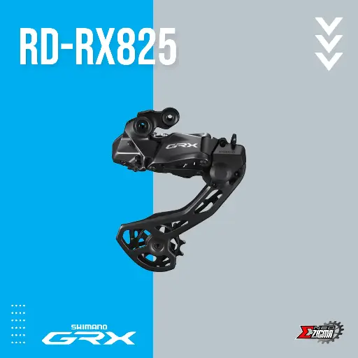[RDSH254I] Rear Derailleur Gravel SHIMANO GRX Di2 RD-RX825 12-Spd Direct Attachment Ind. Pack IRDRX825A