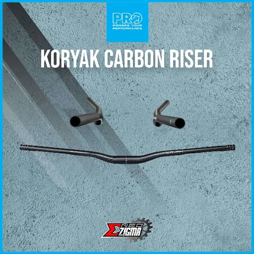 [HBPR261] Handle Bar MTB PRO Koryak Carbon 31.8x800mm Rise 20mm Riser 9D sw PRHA0547
