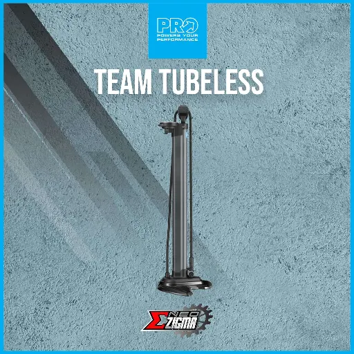 [PUMPPR125] Floor Pump PRO Team Tubeless Integrated Pump and Compressor PRPU0110