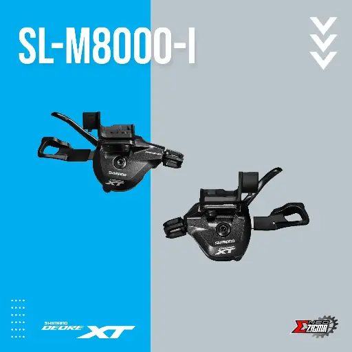[SLSH105] Shifter MTB SHIMANO XT SL-M8000 I-SpecII 2-3x11-Spd Direct Attachment Front/Rear KSLM8000ILB/IRA