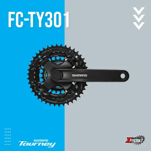[CWSH209] Chainwheel MTB SHIMANO Tourney FC-TY301 42x34x24x170mm w/ Chaincover AFCTY301C244CL