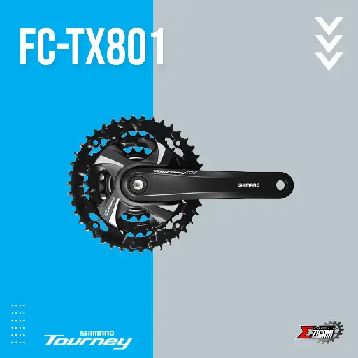 [CWSH131] Chainwheel MTB SHIMANO FC-TX801 48x38x28x175mm w/ Chainguard AFCTX801E888CL