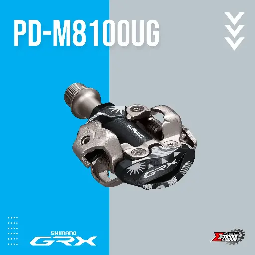 [PDSH157E] Pedal Gravel SHIMANO GRX PD-M8100UG w/ Cleats Ind. Pack EPDM8100UG