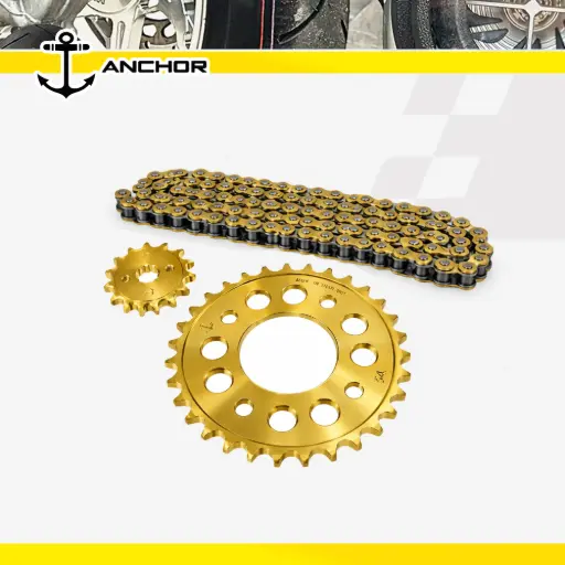 Chain & Sprocket Set ANCHOR Gold