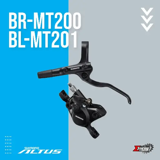 [DBSH097FE] Disc Brake Assembly MTB SHIMANO Altus BR-MT200/BL-MT201 Hydraulic Front Ind. Pack EMT201KLFPRA100