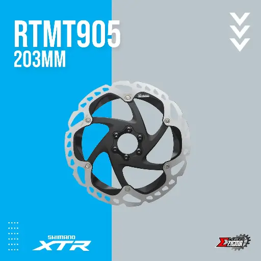 [DRSH180I] Disc Rotor MTB SHIMANO XTR RTMT905 203mm IRTMT905L 6-Bolts Icetech Ind. Pack