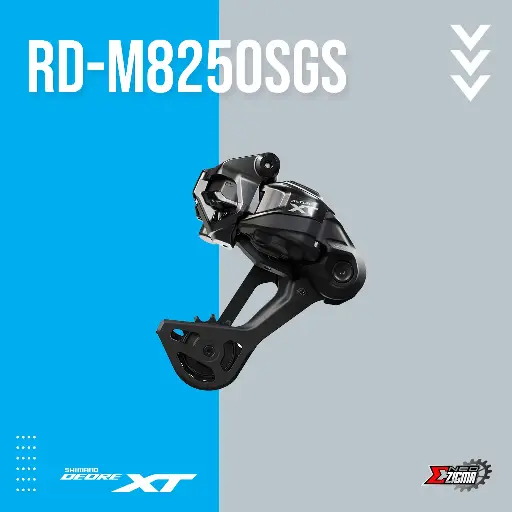 [RDSH259I] Rear Derailleur MTB SHIMANO XT Di2 RD-M8250 SGS Long Cage 12-Spd IRDM8250SGSB Direct Attachment Ind. Pack