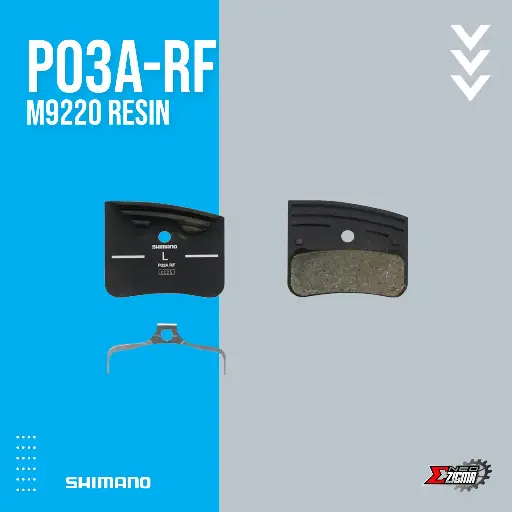 [DPSH134I] Disc Brake Pad MTB SHIMANO Others P03A-RF IBPP03ARFA w/ Fin For M9220 Resin E-Bike Rated