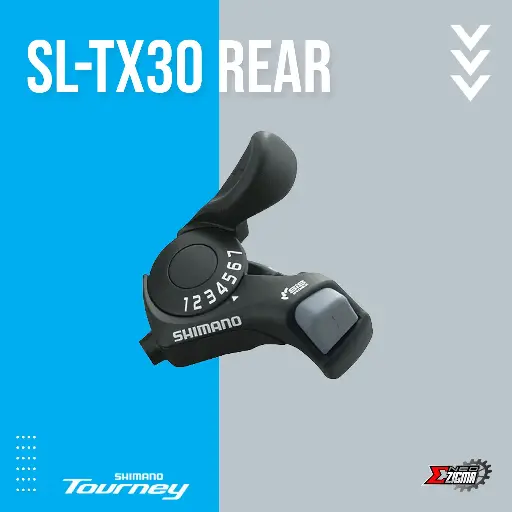 [SLSH022R] Shifter MTB SHIMANO Tourney SL-TX30-7R 7-Spd Rear ASLTX30R7AT