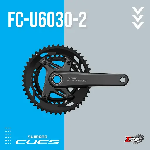 Chainwheel Road/Gravel SHIMANO CUES FC-U6030-2 w/o BB Parts Ind. Pack