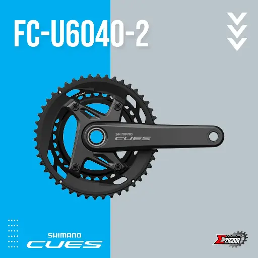 Chainwheel Road/Gravel SHIMANO CUES FC-U6040-2 w/o BB Parts Ind. Pack
