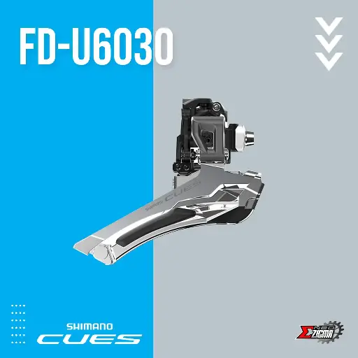 [FDSH267E] Front Derailleur Road/Gravel SHIMANO CUES FD-U6030 9/10-Spd EFDU6030F Down Swing, Down-Pull Brazed-on Type Ind. Pack