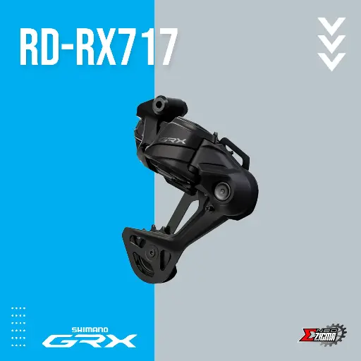 [RDSH261I] Rear Derailleur Gravel SHIMANO GRX Di2 RD-RX717 12-Spd SGS IRDRX717SGSA Direct Attachment Ind. Pack