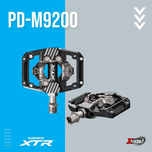 [PDSH162I] Pedal MTB SHIMANO XTR PD-M9220 Flat IPDM9220 SPD w/ Cleats Ind. Pack