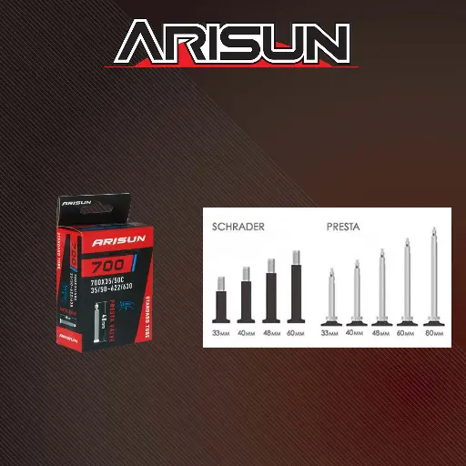 [TUBARI104] Tube 700x35/50C ARISUN U011021 F/V 48mm