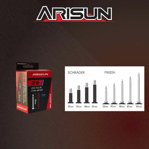 [TUBARI108] Tube 29x1.75-2.35 ARISUN U010903 F/V 48mm