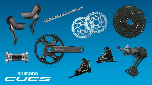 Group Set Road/Gravel SHIMANO CUES U6000 1x10 Spd Disc Brake Hydraulic
