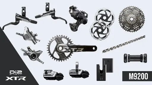 Group Set MTB SHIMANO XTR Di2 M9200 45T 1x12-Spd Hydraulic, Full Wireless, Full Group