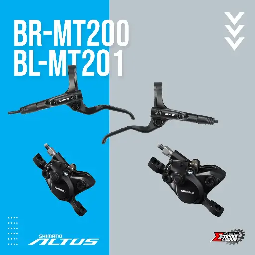 [DBSH097F/R] Disc Brake Assembly MTB SHIMANO Altus BR-MT200/BL-MT201 Hydraulic F/R