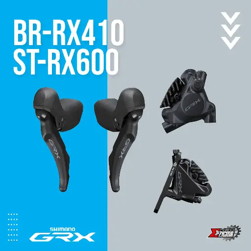 [DBSH014F/R] Disc Brake Assembly Gravel SHIMANO GRX BR/ST-RX410/RX600 11-Spd For 140mm Rotor J-kit F/R