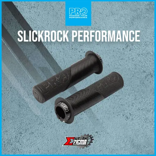 [HGRPPR126] Hand Grip MTB PRO 32x132mm PRGP0135 Black SlickRock Performance w. Flange