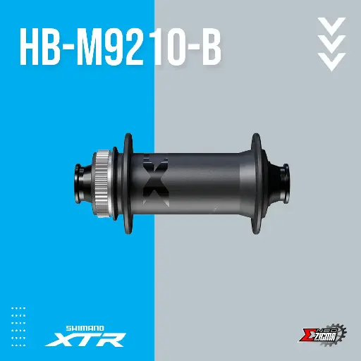 [HUSH095FE] Hub MTB SHIMANO XTR HB-M9210-B E-Thru 15x110mm 32H EHBM9210BBX Center Lock Front Ind. Pack