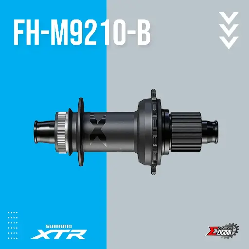 [HUSH095RE] Hub MTB SHIMANO XTR FH-M9210-B 12x148mm 32H EFHM9210BBX Center Lock Rear Ind. Pack