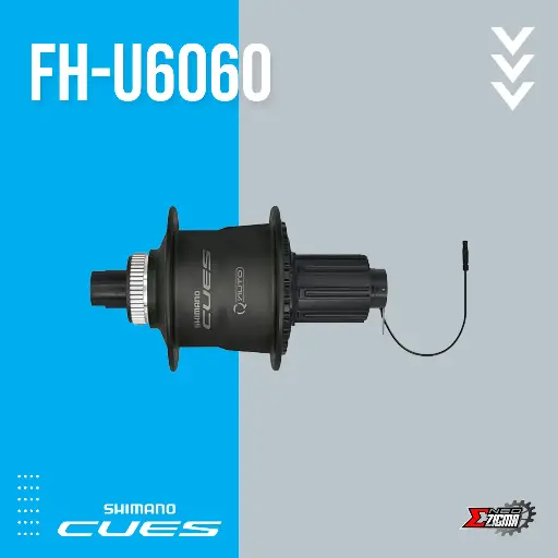 [HUSH086RI] Hub MTB SHIMANO CUES FH-U6060 12x142mm 32H IFHU6060B Center Lock Rear Ind. Pack