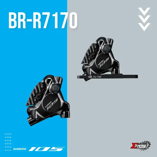 [DBSH003F/R] Disc Brake Road SHIMANO 105 BR-R7170 Hydraulic w/ Fin F/R