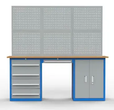 [WRKST101] Workshop Cabinet Cold-Rolled Steel W2250*D550*H2025mm Blue & Grey