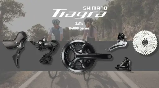 Group Set Road SHIMANO Tiagra R4000 2x11-Spd Hydraulic Disc Brake