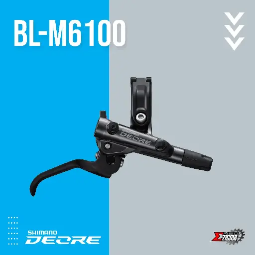 [BLSH019RE] Brake Lever MTB SHIMANO Deore BL-M6100 EBLM6100R Hydraulic Rear Ind. Pack