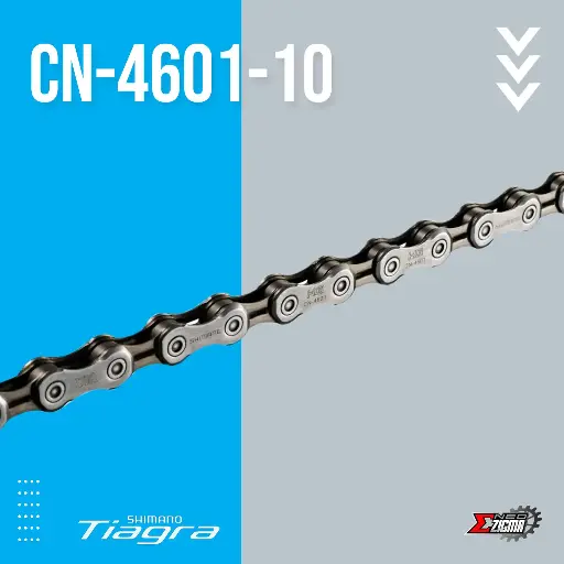 [CNSH123E] Chain Road SHIMANO Tiagra CN-4601 116L 10-Spd Tiagra Ind. Pack ECN4601116