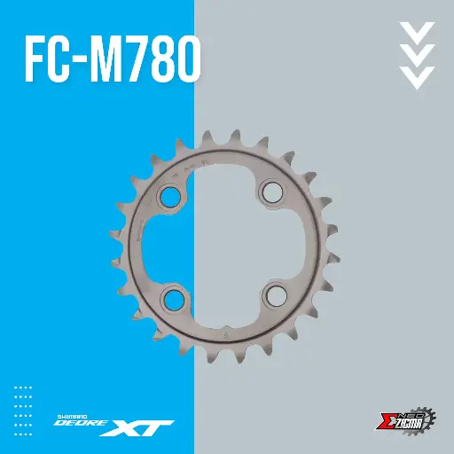 [CRSH103I] Chainring MTB SHIMANO XT FC-M780 24T Ind. Pack Y1MM24000