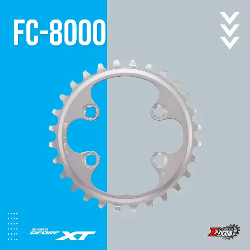 [CRSH119I] Chainring MTB SHIMANO XT FC-M8000 28T Y1RL28000 Ind. Pack