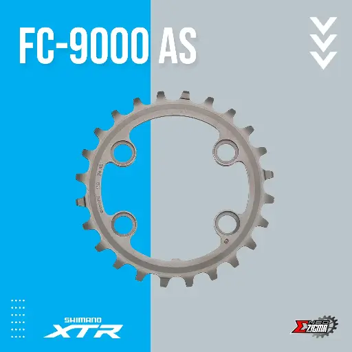 [CRSH120I] Chainring MTB SHIMANO XTR FC-M9000 AS 24T Y1PV24000 Ind. Pack